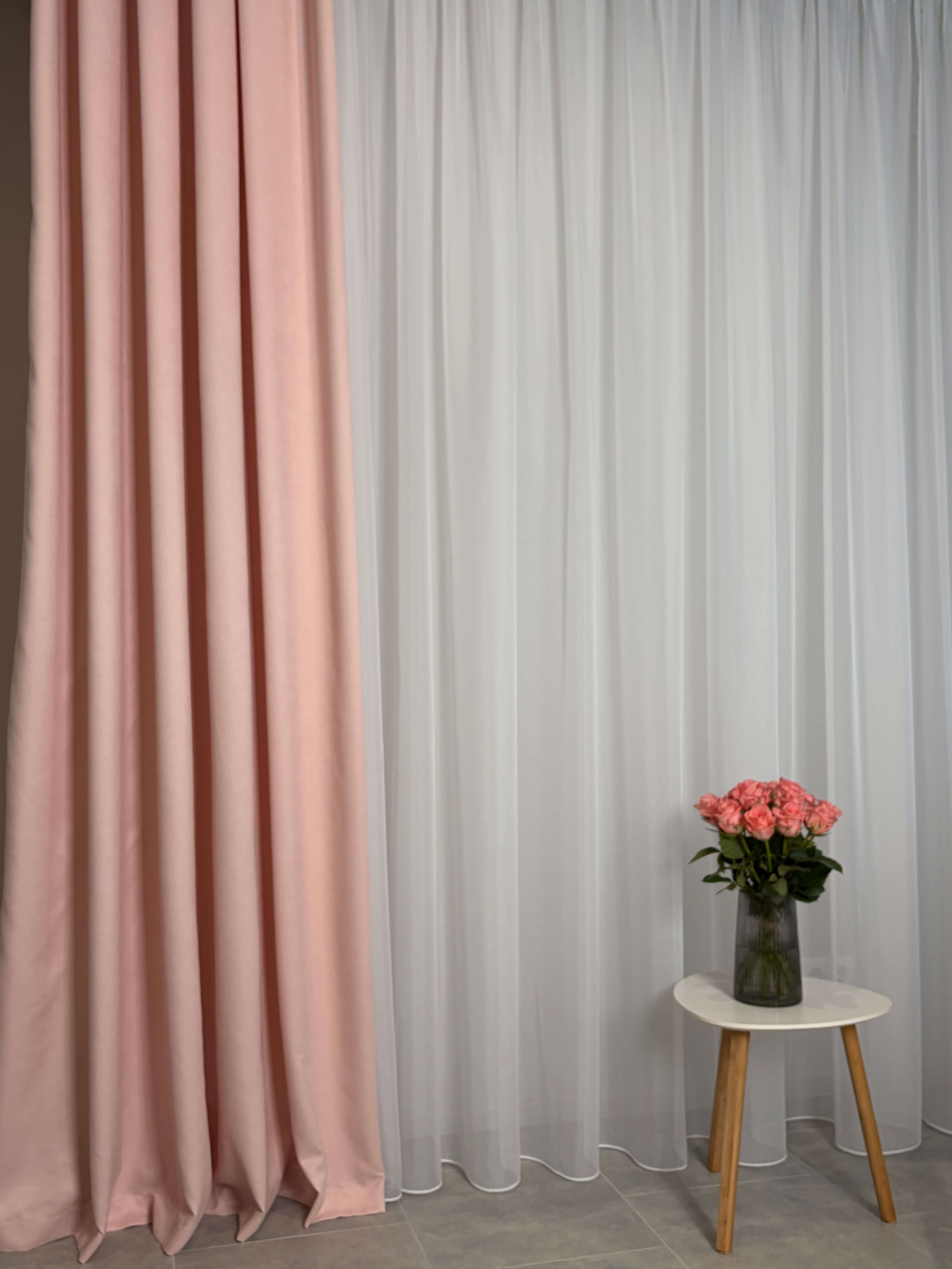 Штори "Мікровелюр" - Пудра